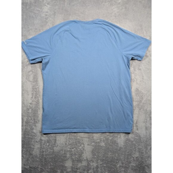 Carhartt T Shirt Mens Large Blue Relaxed Fit Barn Chore Rugged Tuff Work - Picture 9 of 10